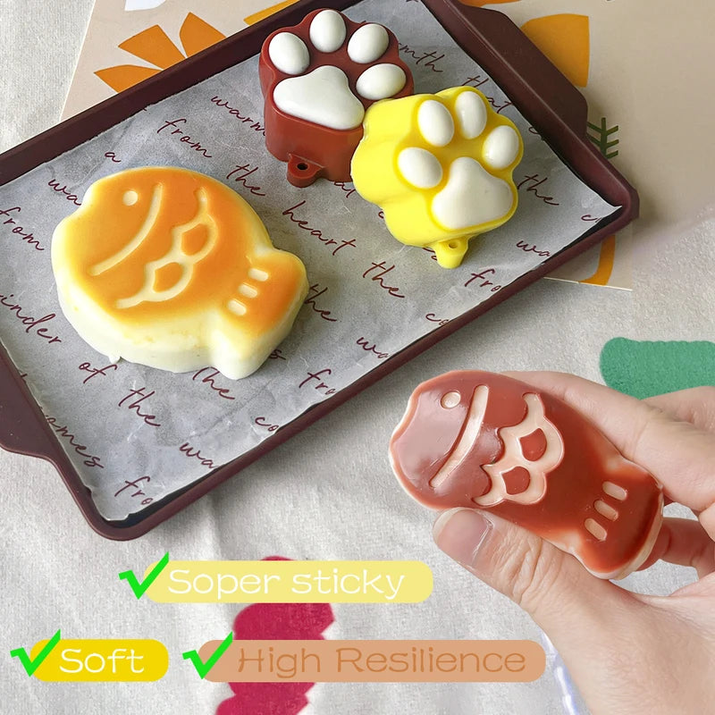 DIY Liquid Silicone Squishy Kit Set - Kawaii Cat Paw & Cartoon Characters