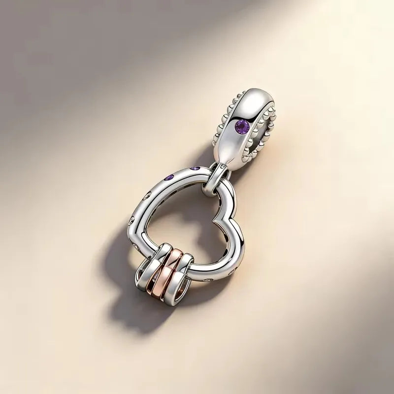 Heart Tree Charm Bracelet Jewelry for Women - Family Love Gift, DIY Fit 3MM