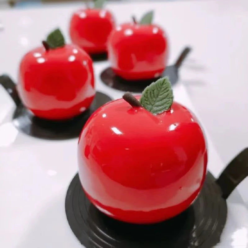 Silicone Apple Mold for Baking and Crafting - 3D Fruit Shape Chocolate Candy Soap Candle Mould