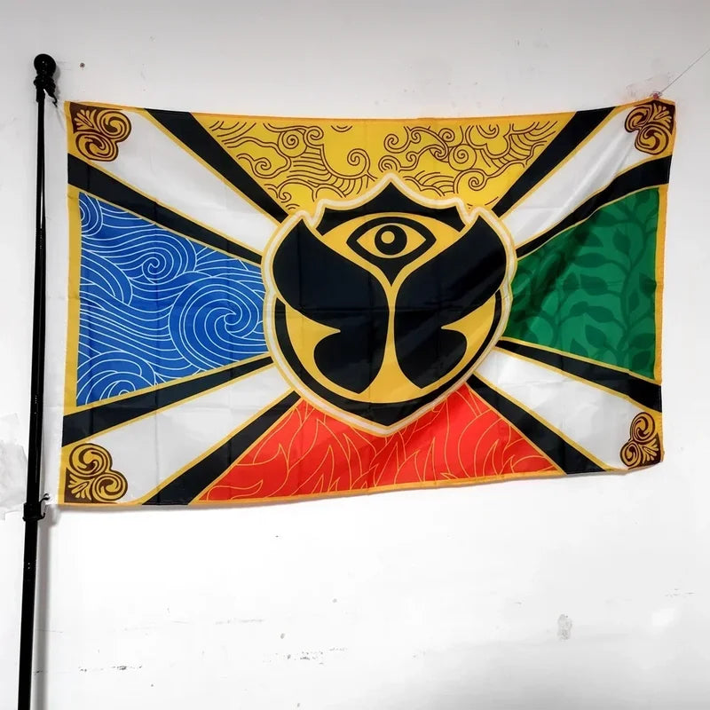 Music Festival Flag 90x150cm Polyester Wall Hanging Outdoor Decor