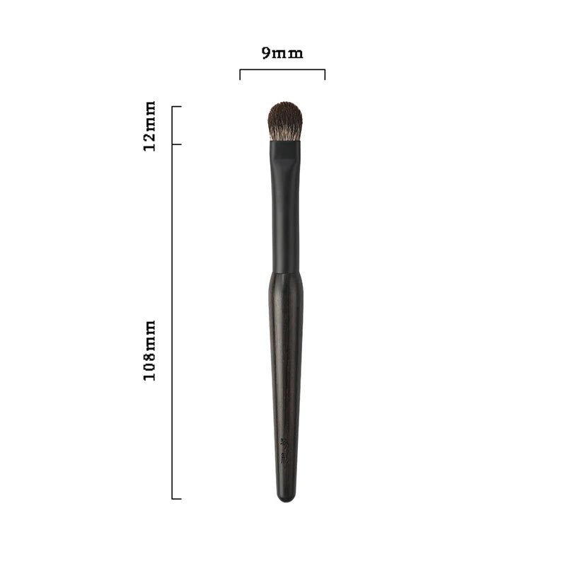 Professional Handmade Eye Shadow Brush with Ebony Wood Handle and Lynx Hair - Medium Size