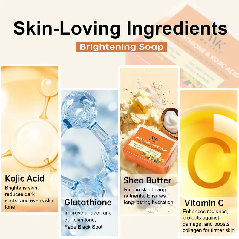 Whitening Soap Bar with Kojic Acid & Glutathione - Even Skin Tone 200g