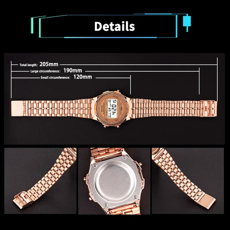 Multifunction Digital Sports Watch for Women Men Waterproof & Shock Resistant