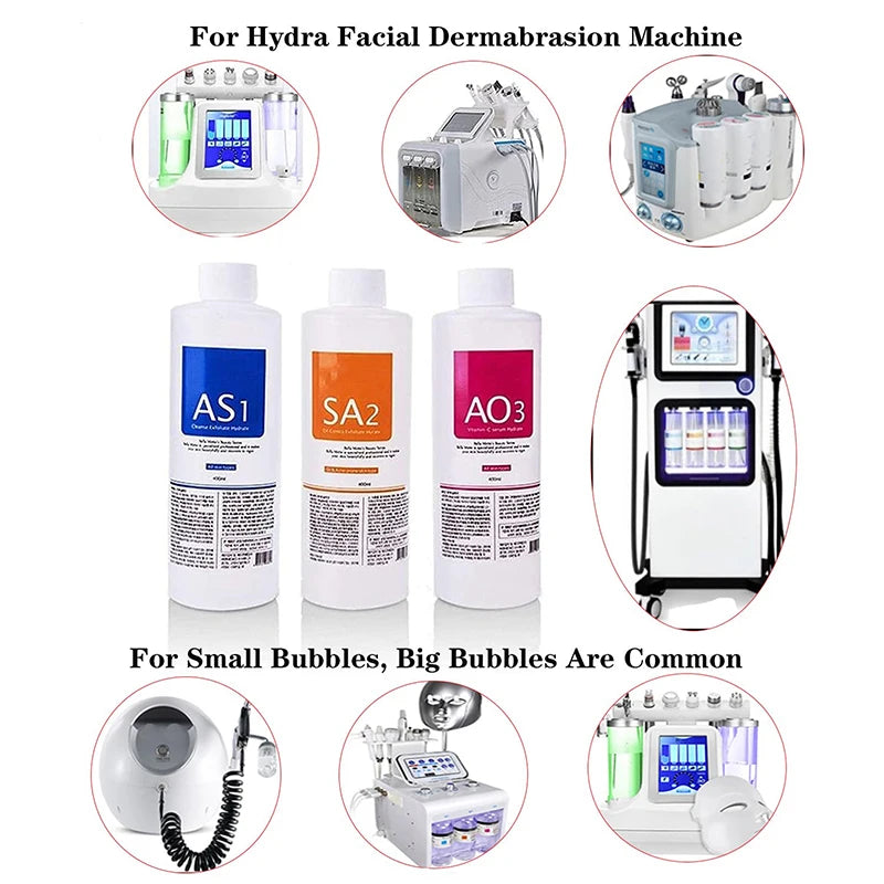 Facial Serum Kit for Skin Deep Cleaning & Hydration - 3x400ml