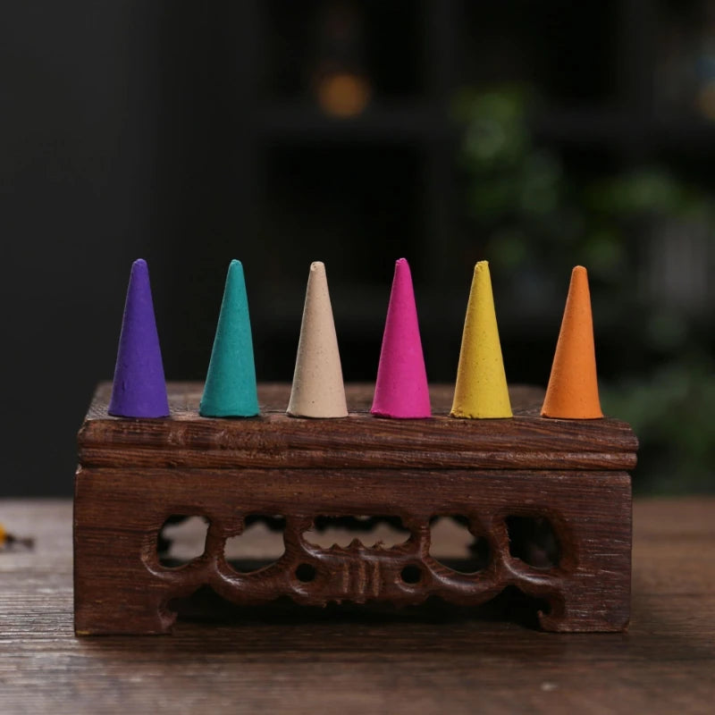 Natural Incense Cones Set - Aromatherapy Fragrance for Relaxation & Odor Removal