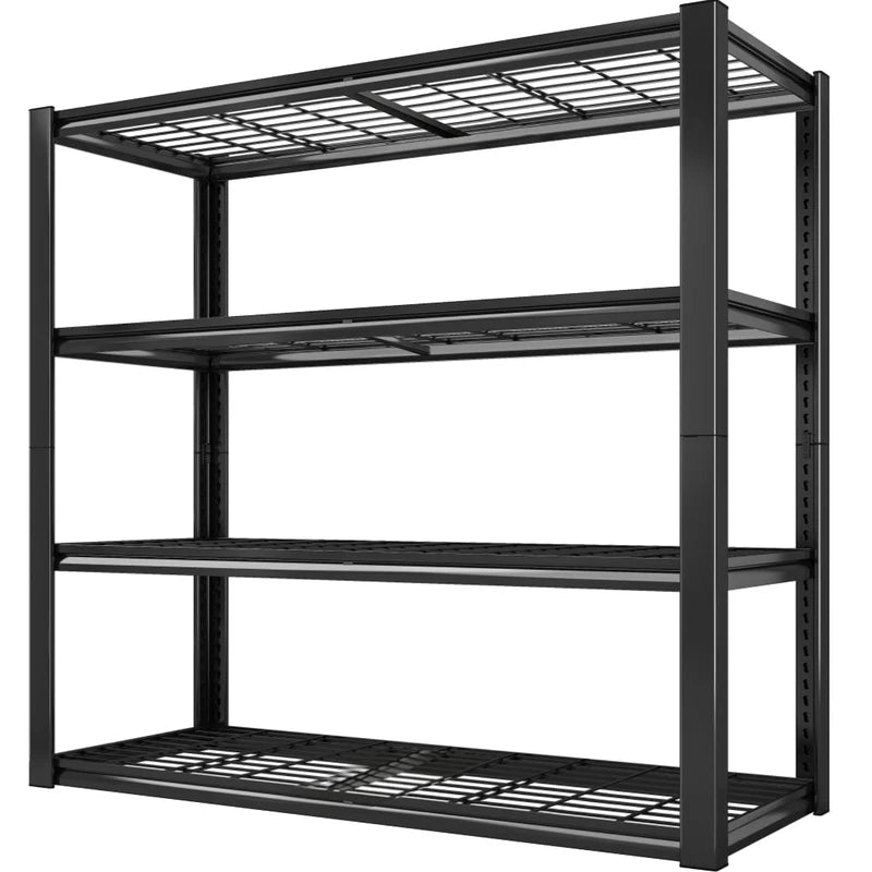 Heavy-Duty 4-Shelf Garage Storage Unit – Supports Up to 2240 lbs, 40x19.5x59.5 Inches