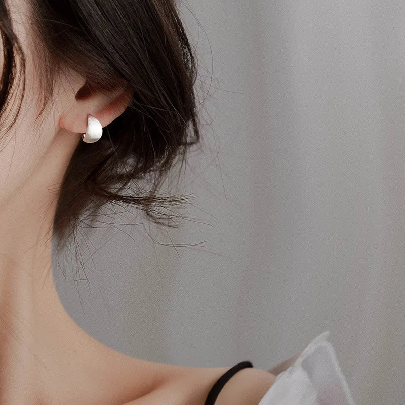 925 Sterling Silver Small Earrings for Women Piercing Jewelry Wedding Gift