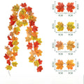 180CM Fall Maple Leaf Vine Wall Hanging Decoration for Home Garden Halloween Christmas