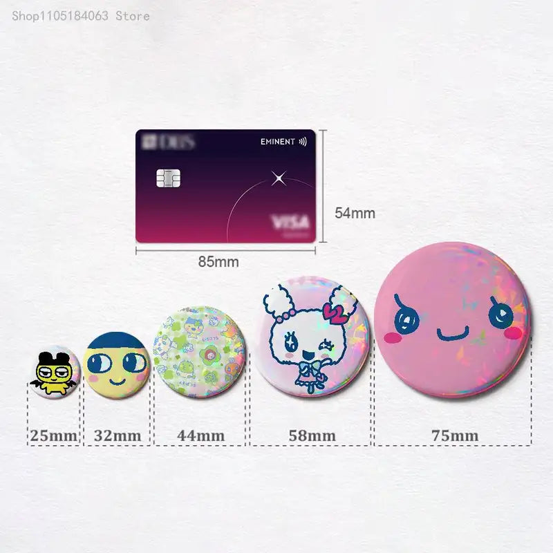 Round Badge Pins for Clothing Bags Cosplay Collectibles Gift Set