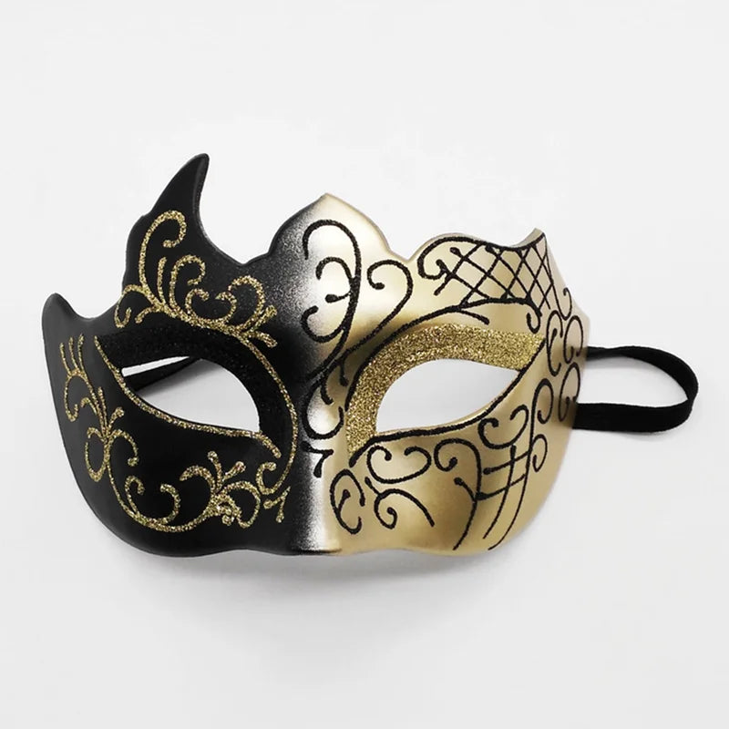 Men's Masquerade Mask with Elastic Straps for Carnival & Parties