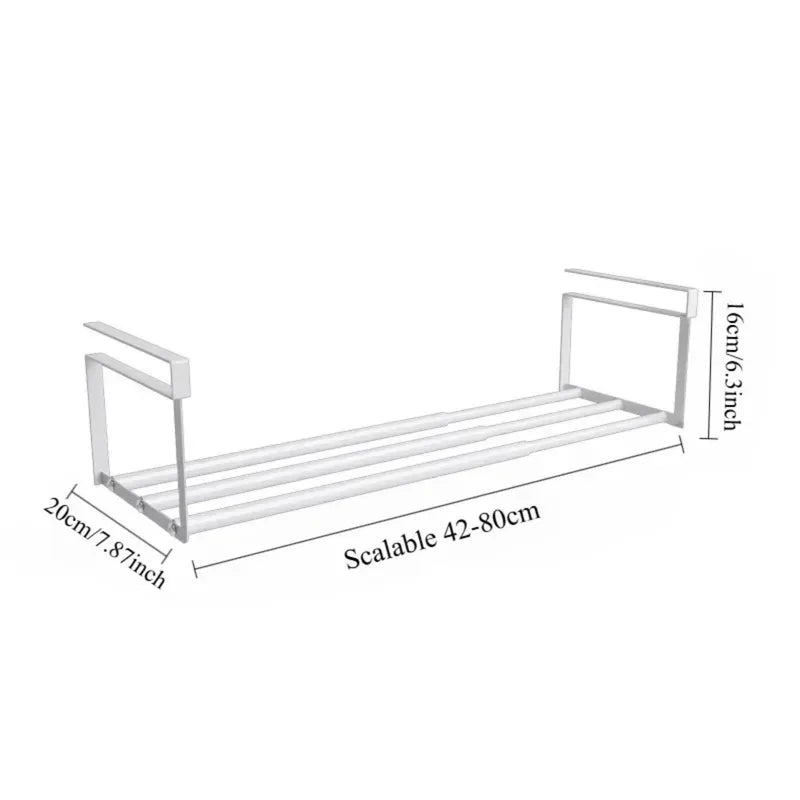 Adjustable Under Shelf Shoe Rack - Space Saving Layered Organizer for Closet & Home