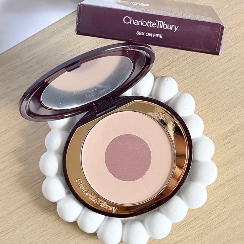 Long-lasting Face Foundation Stick with Highlighter & Blush - Makeup Touch-up Powder Compact