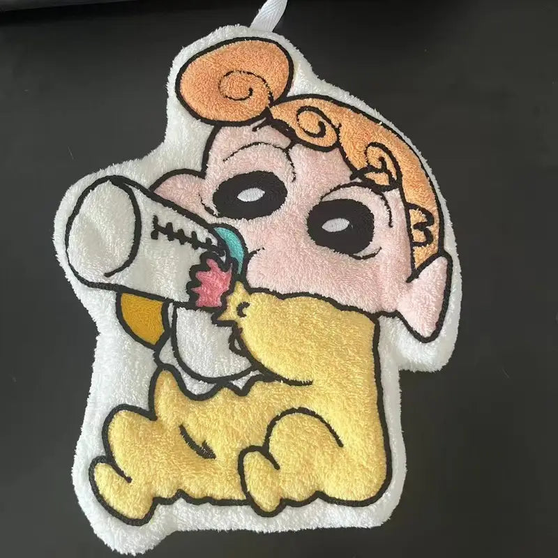 Crayon Shin Chan Hand Towel - Cute Absorbent Bathroom & Kitchen Accessory