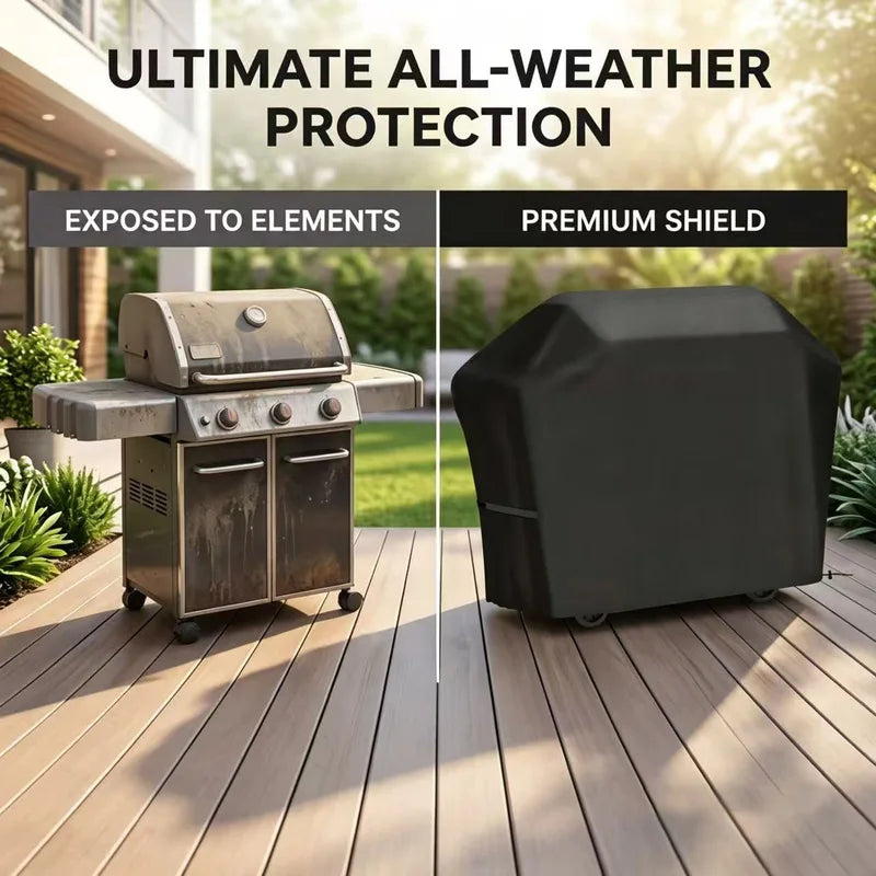 Waterproof BBQ Cover 22-72 Inch Anti-UV Fade-Resistant Grill Protector