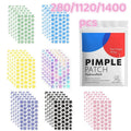7-Color Star Acne Patch Set - Multi-Size Hydrocolloid Skin Covers for Acne Treatment