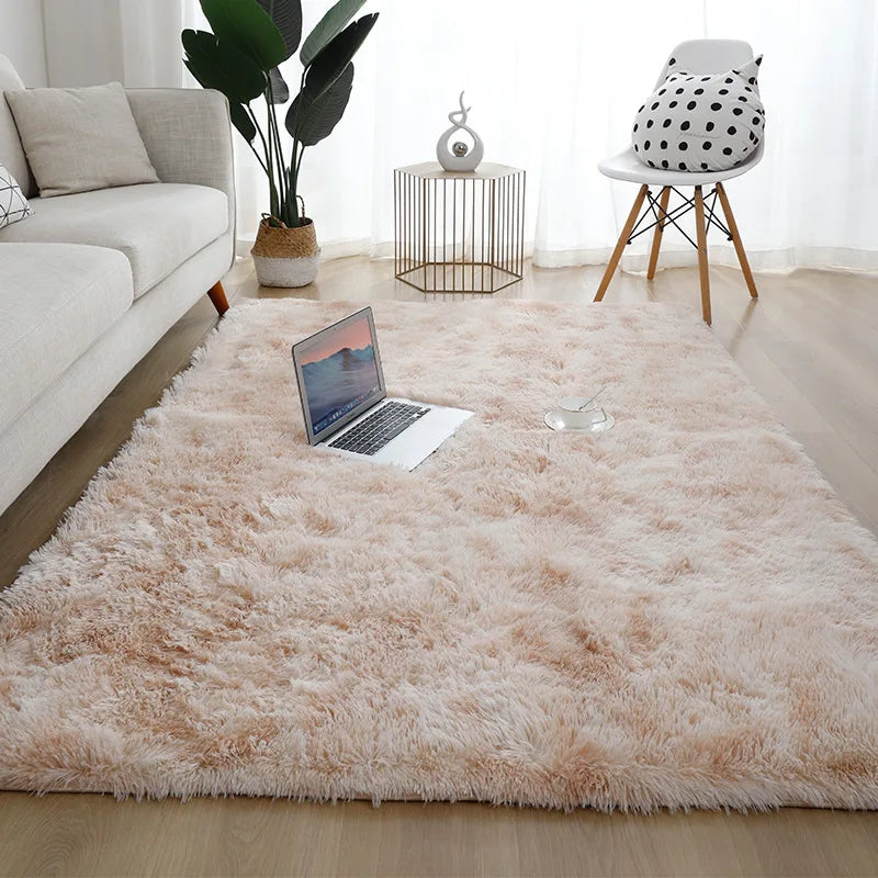 Machine Washable Shaggy Area Rug for Bedroom and Indoor Floors – Soft Non-Slip Carpet