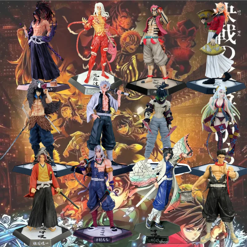 Anime Demon Slayer Action Figure Collection - Kamado Tanjirou Nezuko Inosuke PVC Toy Set