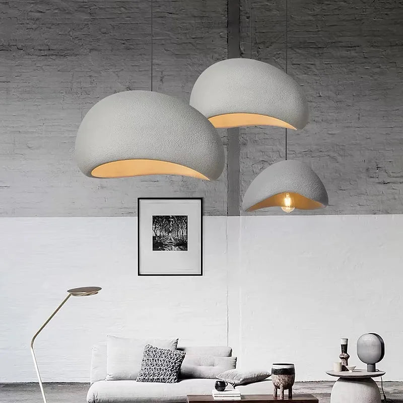Modern LED Ceiling Pendant Light for Living Room Dining Bedroom Nordic Wabi Sabi Home Decor