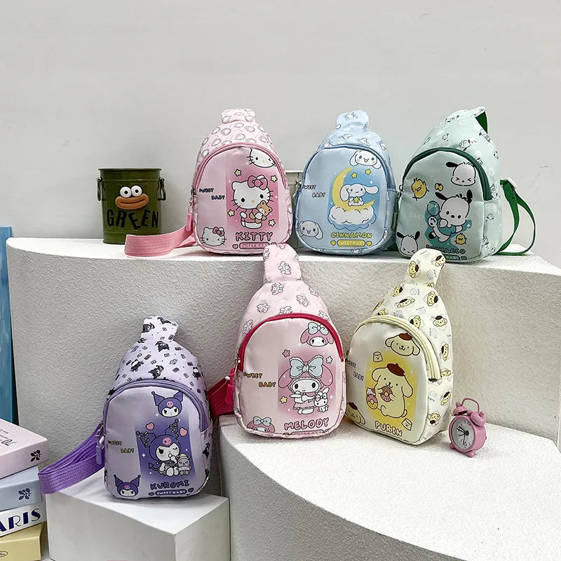 Kawaii Sanrio Cartoon Mini Backpack for Girls and Kids, Small Bag, Perfect Birthday Gift
