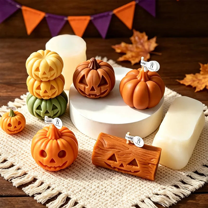 Halloween Ghost Pumpkin Silicone Mold for DIY Candle Soap Resin & Home Decor