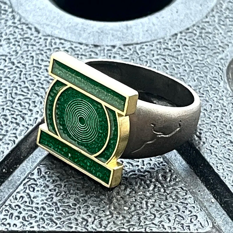 DC Lanterns Green Lantern Corps Ring Metal Cosplay Prop Collectible Accessory
