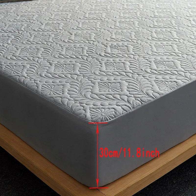 Waterproof Fitted Mattress Cover Quilted Bed Sheet 140x200cm 160x200cm