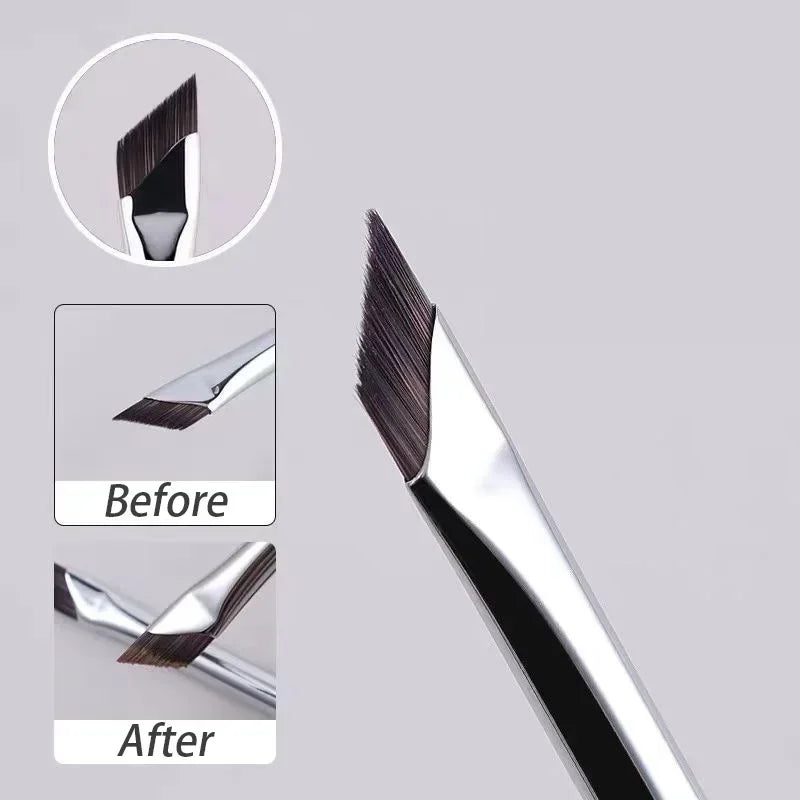 Precise Fine Angle Eyeliner & Eyebrow Brush - Ultra Thin Flat Detail Tool