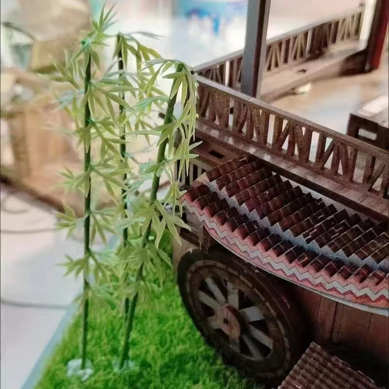Mini Model Bamboo Tree Set for Micro Landscape DIY Crafting and Home Decor - 20 Pieces