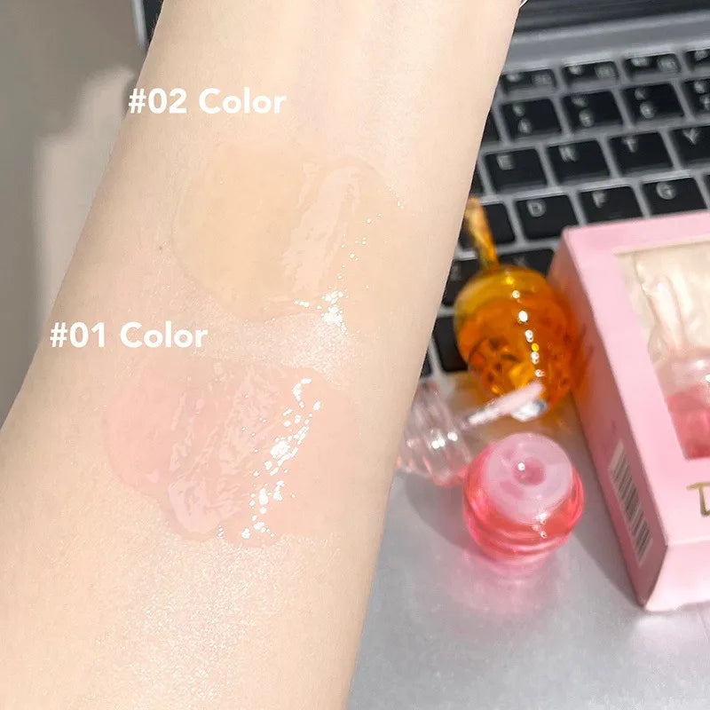 Moisturizing Lip Oil with Water Lip Balm for Fading Lip Patterns - Small Honeypot