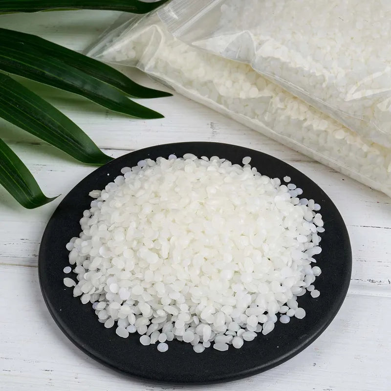 Natural White Beeswax Granular for Candle Making - Odorless Raw Material, DIY Craft Supplies