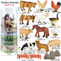 Miniature Animal Action Figures Set - Dinosaur, Lion, Shark, Horse, Zoo Toys for Kids
