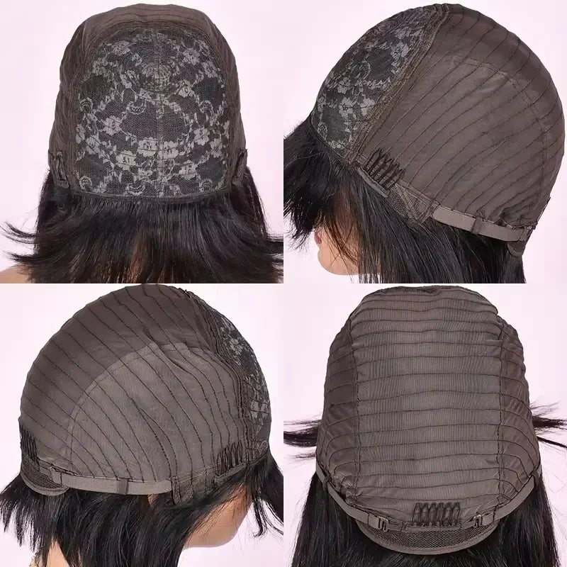 Human Hair Wig 26-30 Inch Bone Straight Brazilian HD Lace Frontal 200% Density