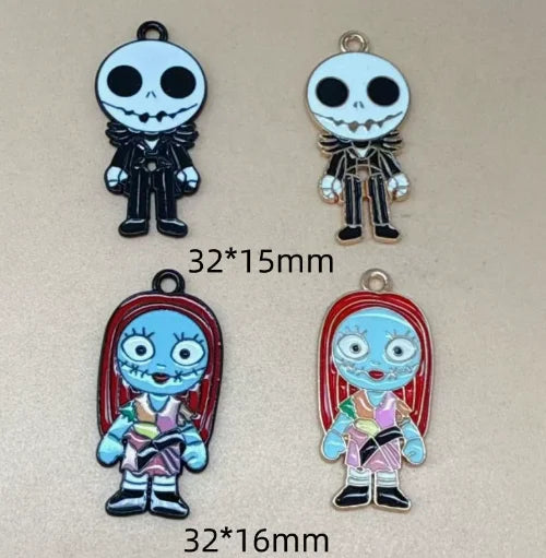 10 pcs Enamel Halloween Charms for Jewelry Making Necklaces Earrings Bracelets DIY Crafts