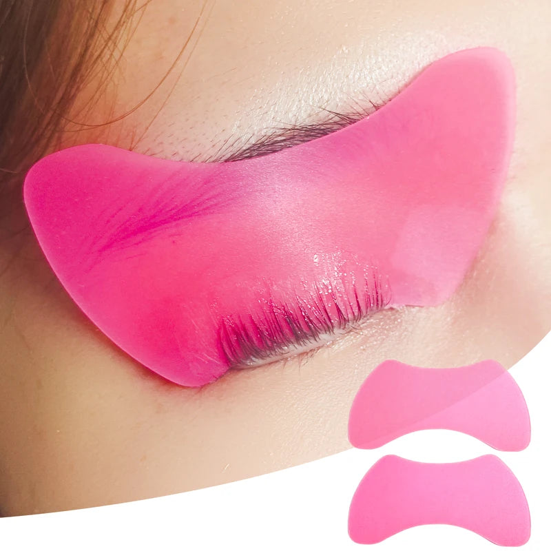 Reusable Silicone Eye Pads for Lash Lift & Eyelash Extensions - Black, Ivory, Brown