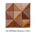 3D Wooden Mosaic Tile Acoustic Diffuser Panel for Studio & Wall Decor