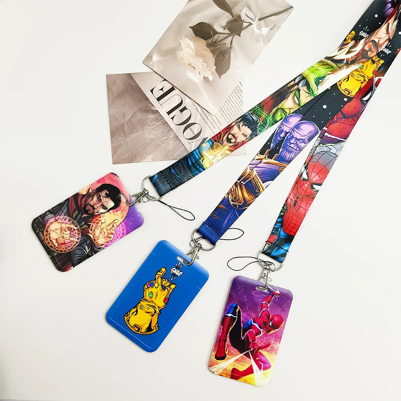 Anime Credential Holder Lanyard for ID Badge Keys & Card Accessories