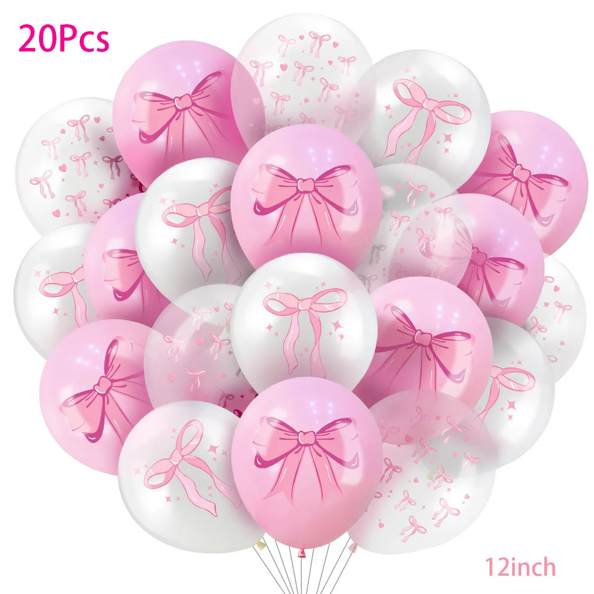 20 Pieces Pink Latex Balloon Decorations for Kids Birthday Baby Shower Wedding