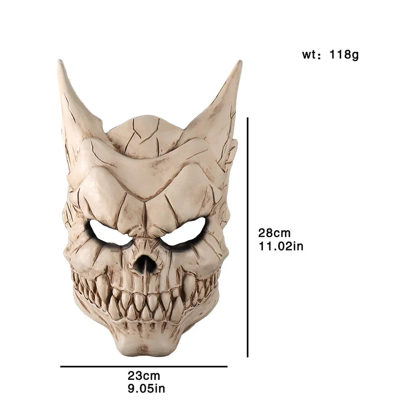 Anime Kaiju No 8 Kafka Hibino Mask Cosplay Skull Monster Latex Helmet Halloween Costume