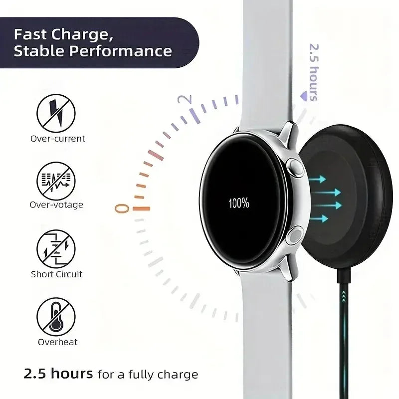 Wireless Magnetic Watch Charger Dock for Samsung Galaxy Watch 8/7/6/5 Pro & Active