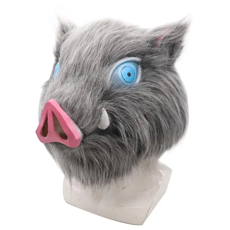 Inosuke Hashibira Halloween Mask - Demon Slayer Kimetsu No Yaiba Cosplay Helmet