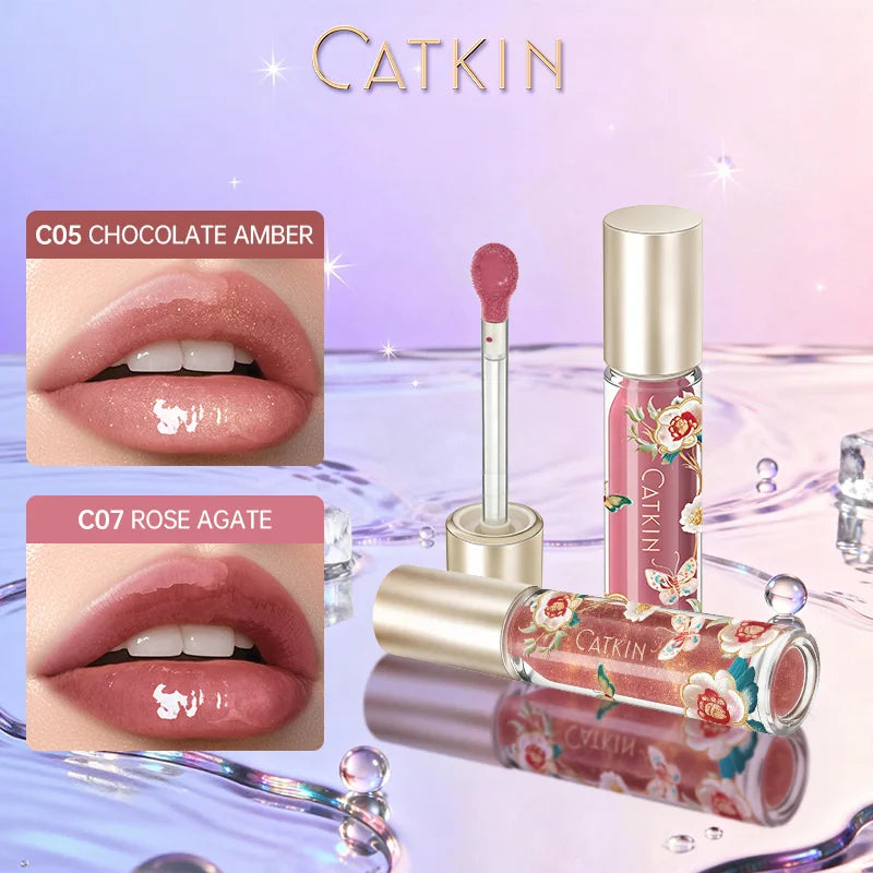 Moisturizing Lip Gloss with Precise Applicator - Water-Resistant, Long-Lasting