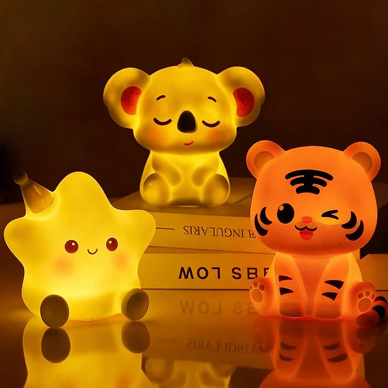 Cute Animal LED Desk Lamp - Mini Reading Light for Room Decor