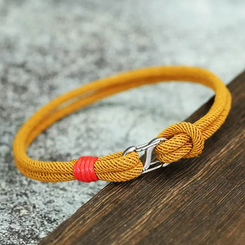 Men's Hand-Woven Detachable Color Rope Bracelets - Gift for Him