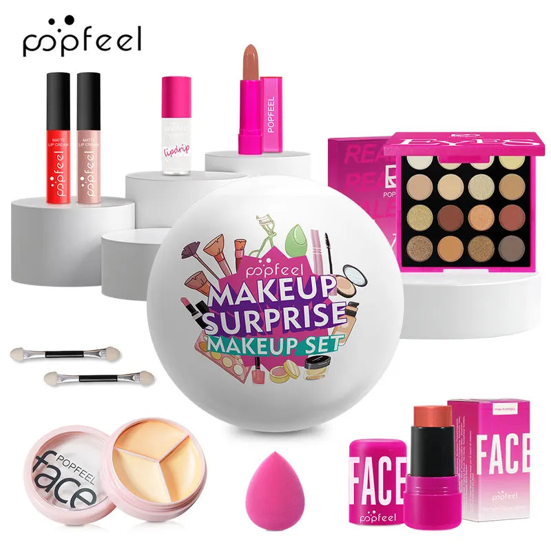Surprise Makeup Sphere Gift Set - Festive Cosmetic Bundle for Special Occasions