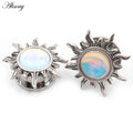 Stainless Steel Sun Enamel Thread Ear Gauges and Plugs - Multiple Sizes