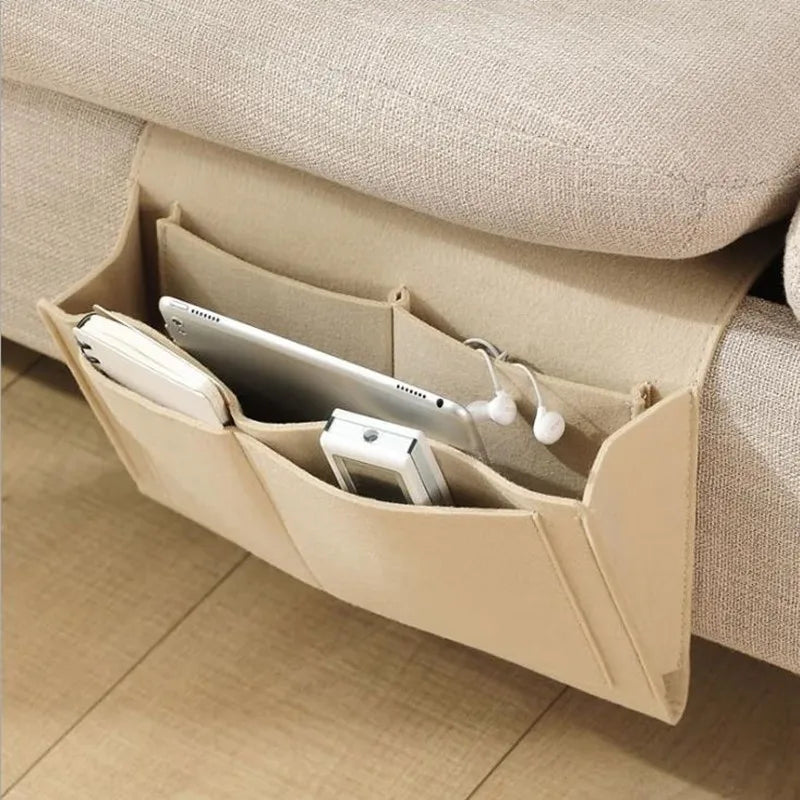 Hanging Bedside Storage Bag for Mobile Phones, Remote Controls & Household Items