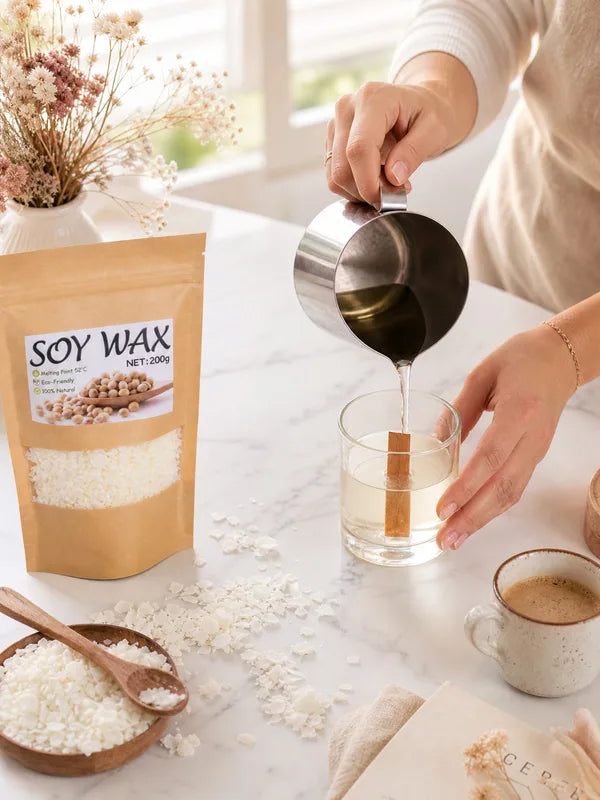 1000g Natural Soy Wax for Candle Making - Eco-Friendly Raw Material