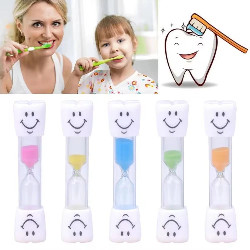 Children's 3-Minute Smiling Hourglass Sand Timer - Kids Toothbrush & Kitchen Sandclock