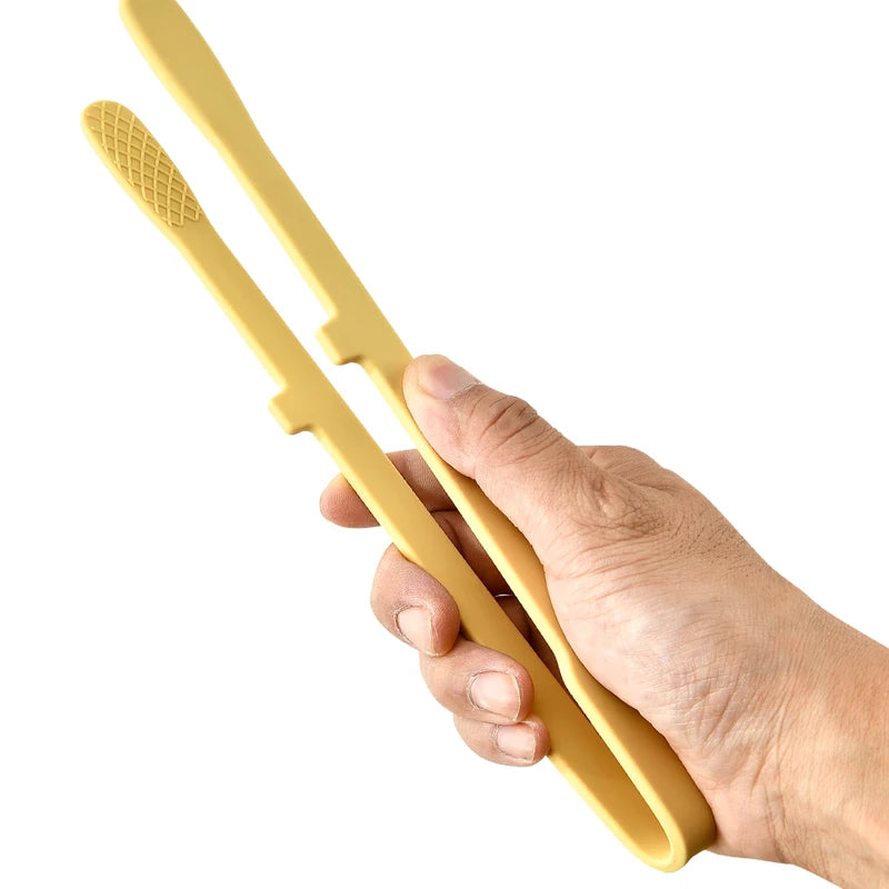 2-Pack Silicone Food Tongs for Kitchen Grilling and Salad Preparation