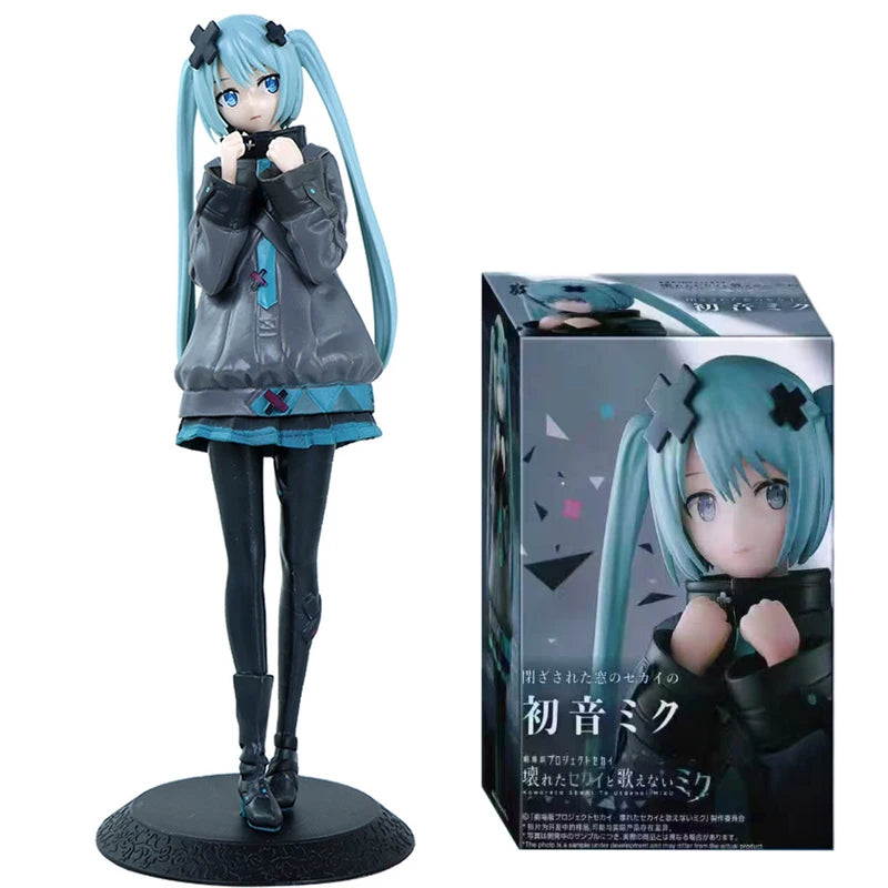 Colorful Hatsune Miku Action Figure Ornament Toy - 20.5cm PVC Collectible